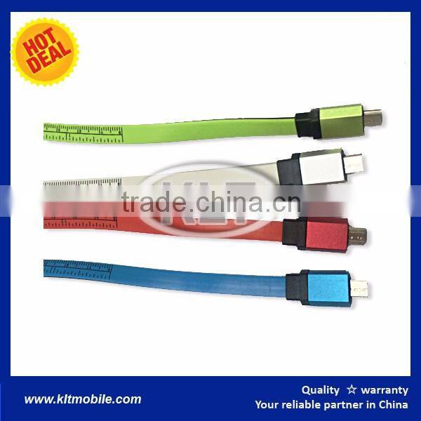 Muti function Adjustable length ruller USB Cable