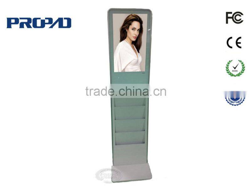 22" standing Interactive displays touch screen kiosk blue