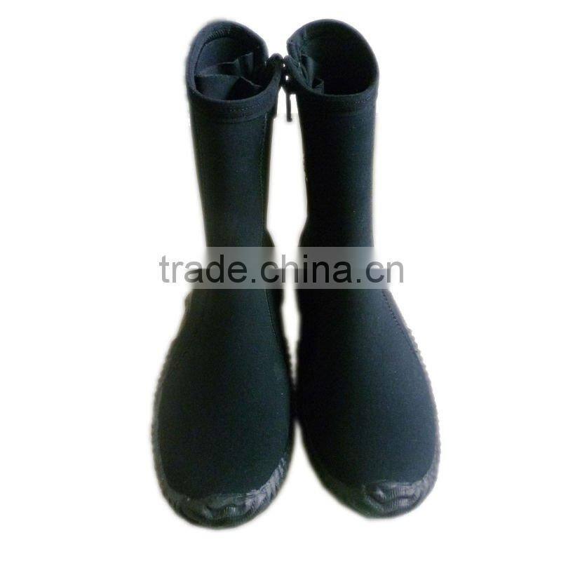 full cut neoprene dive boots water boots with zipper