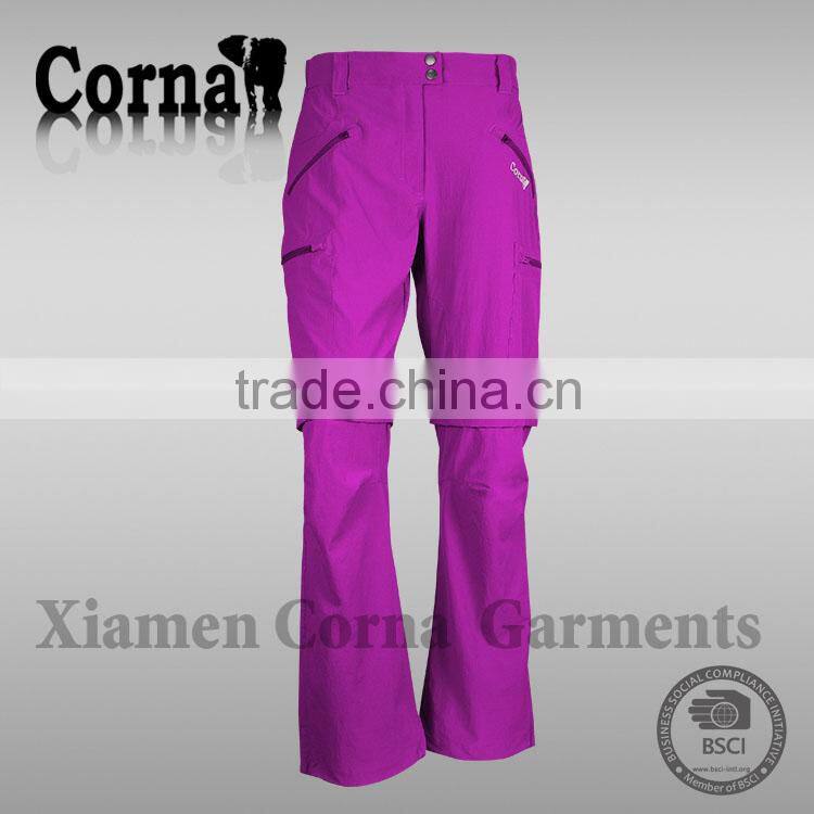 UV protecion women summer soft polyester colorful made anti-pilling cutting of ladies trousers with great price