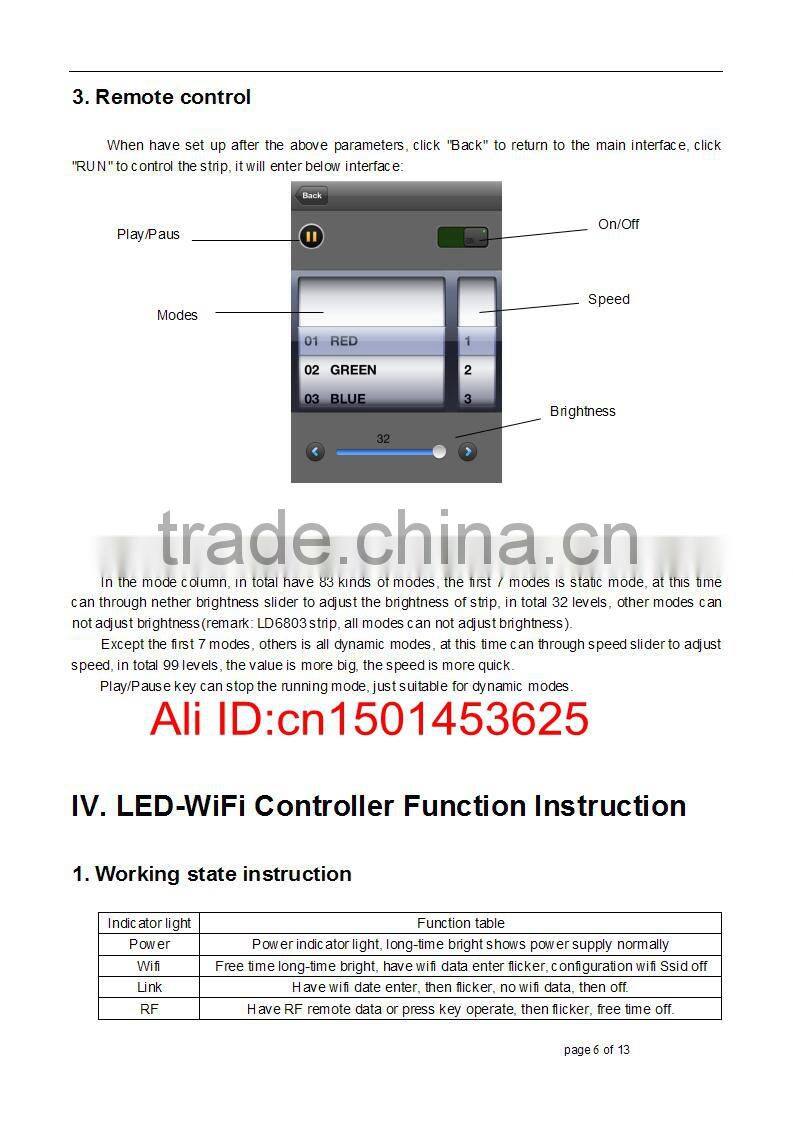 support android / ois system wifi led dali controller