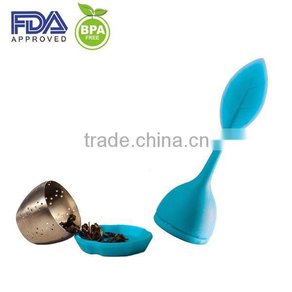 floating duck silicone tea filter silicone tea infuser stainless steel tea strainer,tea bag ,tea leaf ,tea diffuser