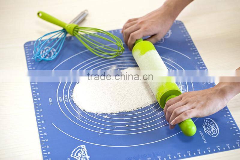 FDA,LFGB,SGS Certification and Silicone,100% food grade silicone non stick measurable Cooking mat