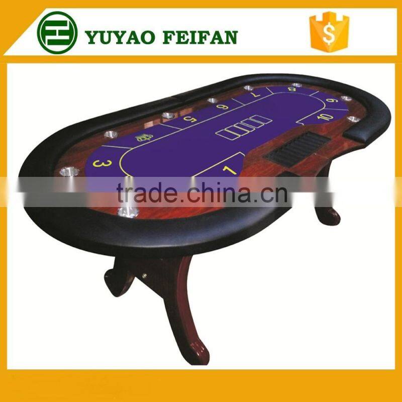 Luxury poker table with LED light hot selling poker table