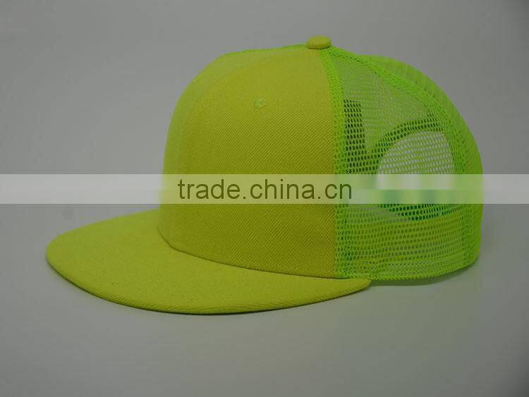 Custom Cheap flat bill blank trucker cap