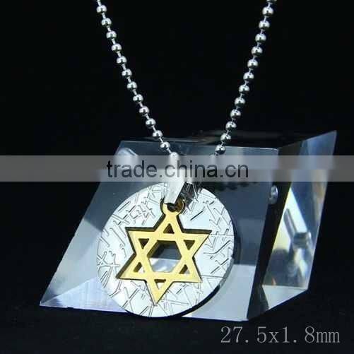 Fashion Design Natural Fine Citrine Siver Pendant For Men and Women