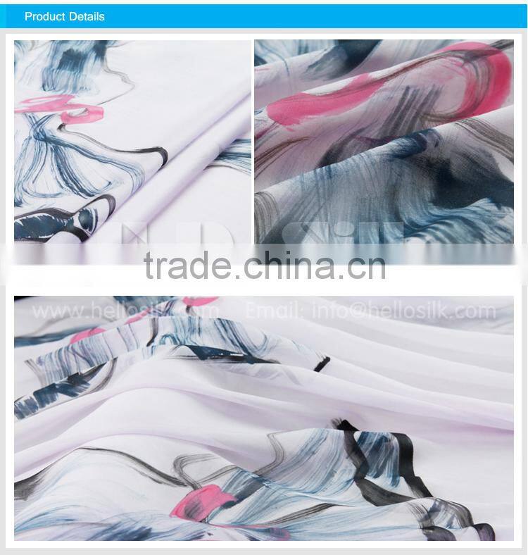 Hellosilk manufacturing brand new 100% silk chiffon yarn