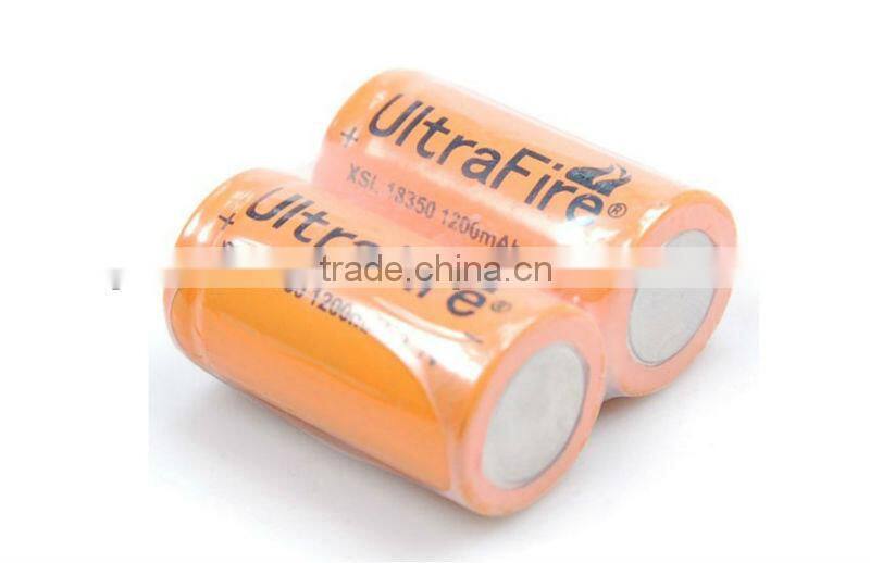 18350 Ultrafire 1200mah lithium ion battery 3.7V