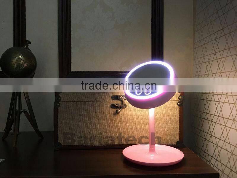 Fashional Touch Screen LED Make-up Mirror Lighted & Desktop Make Up Mirror With LED Light Lamp