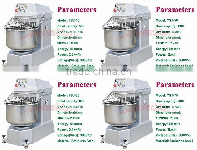 McDonald's cooperator new stainless steel electric spiral dough mixer