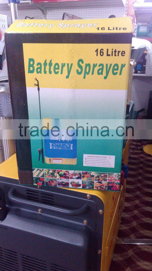 16L Electric Knapsack Sprayer Plastic Rechargeable Battery Backpack Sprayer