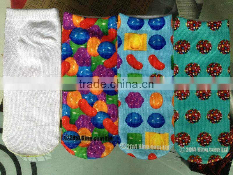 New 3D Printed Unisex Cute Low Cut Ankle Socks Multiple Colors Harajuku Style