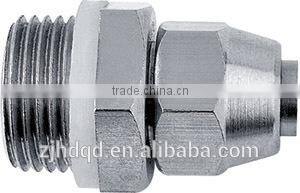 quick twist lock type straight terminal metal pneumatic pipe joint, pu hose connector