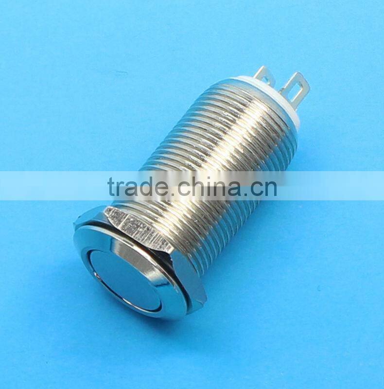 12mm waterproof on off push button switch