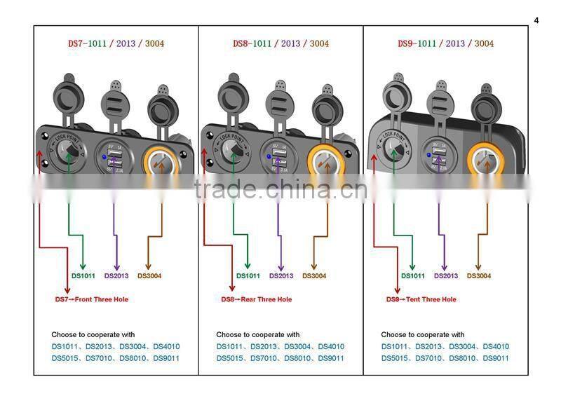 Car/Motorcycle 12V Power Digital Panel Voltmeter Socket