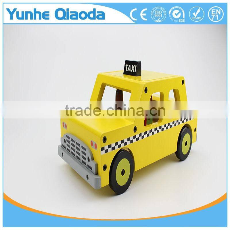 Wooden Wheels Natural Beech Wood Taxi Cab by Imagination Generation