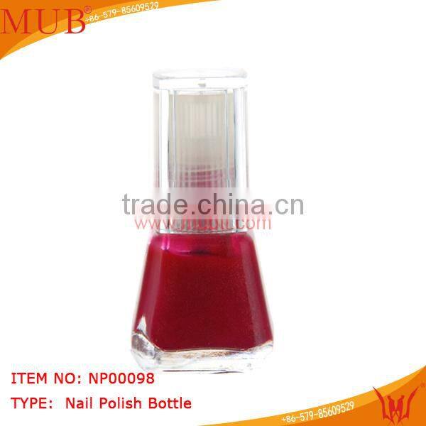 the new design fancy red nail polish empty glass bottle wholesale