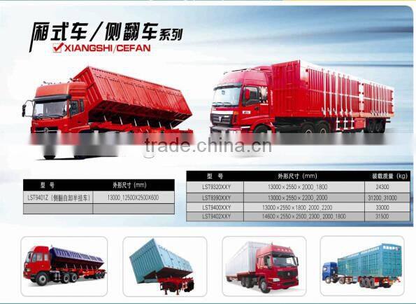 Chinese Factory 2016 New 80T Side Dump Semi Trailer online shopping