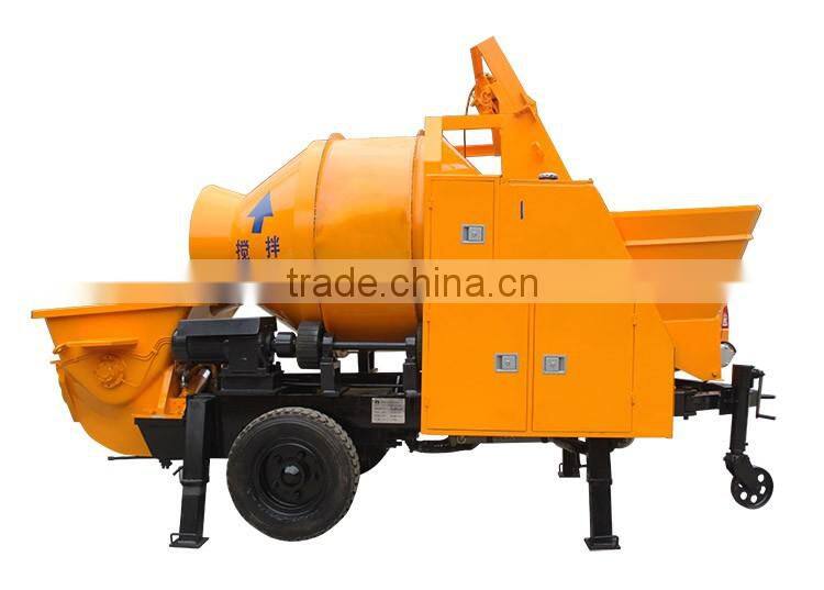 China made hydraulic concrete pump with mixer machine China price