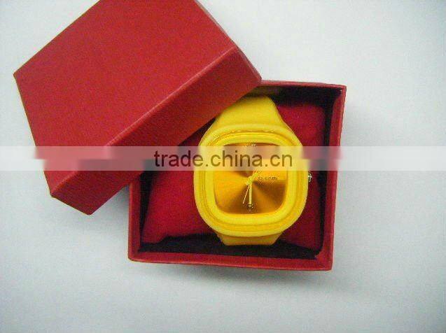 Top quality silicone jelly watch with led blinking light