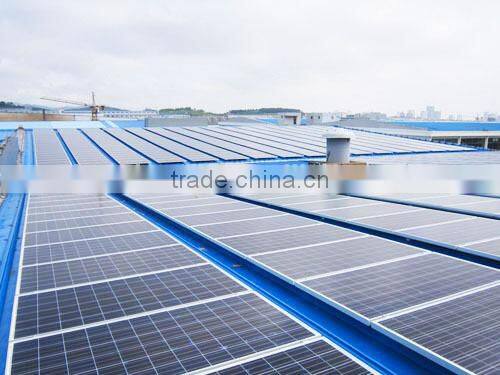 high quality steel structure prevent water leaking rooftop Solar panel mounting system