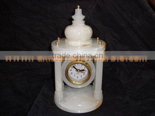LATEST DESGINE Top Quality Cheap Price CLOCKS ONYX MARBLE HANDICRAFTS