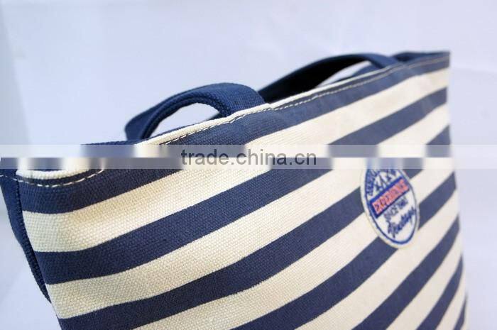 Store More Striped Sailor Summer Beach Shopping Canvas Handbag Tote Bag Shoulder Bag