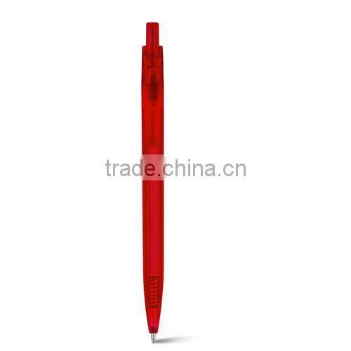 Most hot plastic transparent plastic ball pen for office use