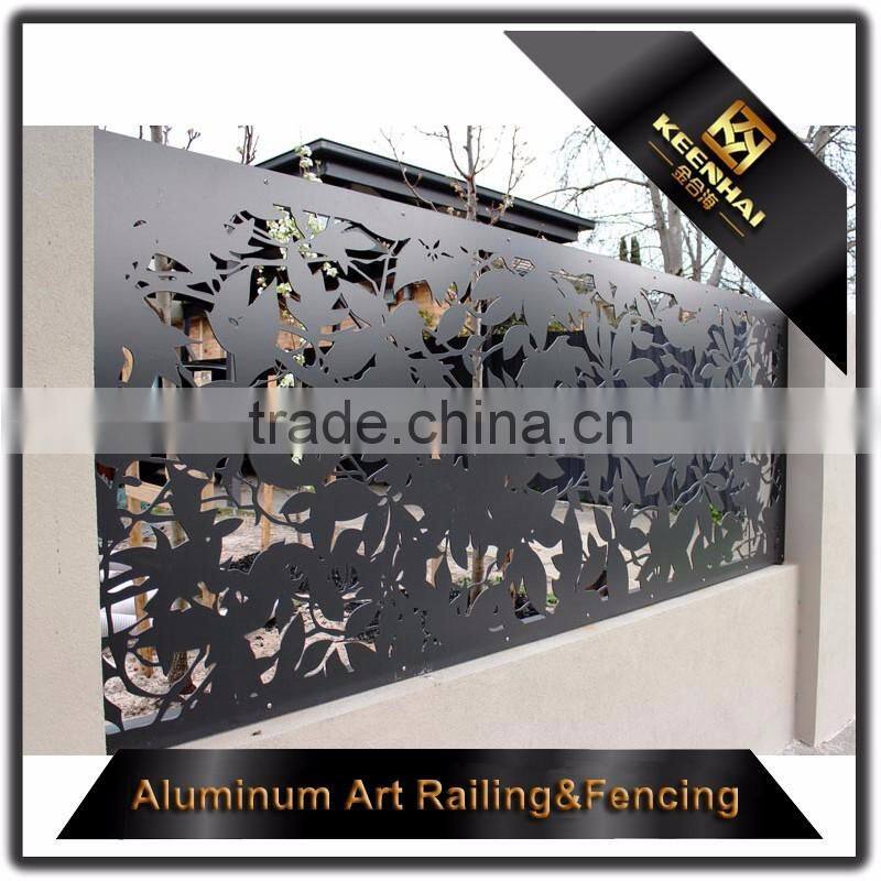 Architectural Aluminum Decorative Curved Outdoor Metal Garden Fencing