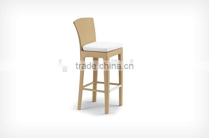 2017 Trade Assurance hot sale cheap high leg plastic weaving rattan bar chairs