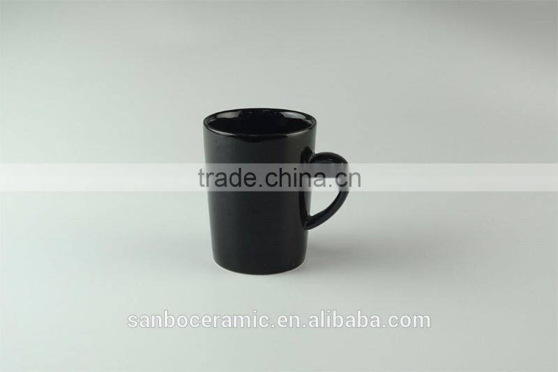 Stock Hot sale Cheap Black Glaze Ceramic promotional mug for Espresso