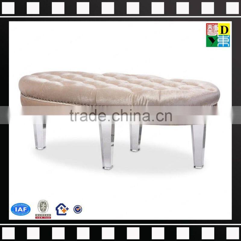 Custom design acrylic chair with cushion top selling clear acrylic resin chair from china manufacturer