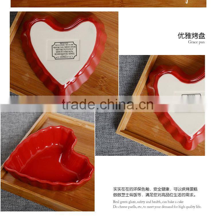 Stocked heart shape sala bowl,cheap ceramic ceramic fruit bowl
