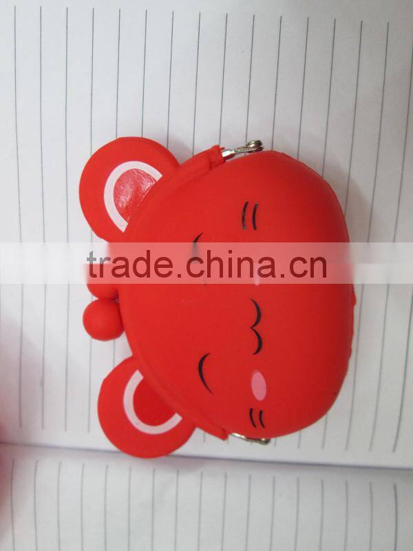 customized Leopard silicone pocket pouch as giveaways