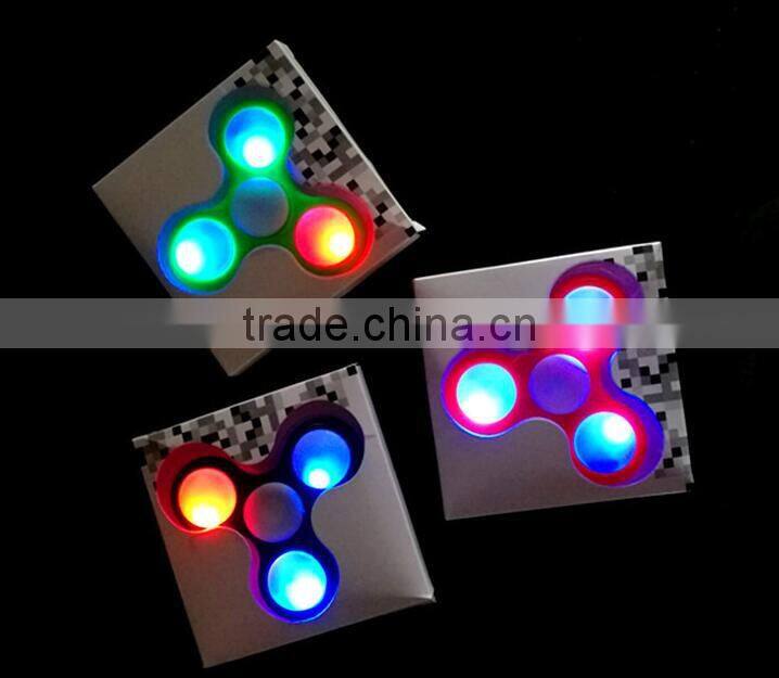 high quality LED Colorful Lighting Hand Spinner Fidget Finger Fingertip Gyro