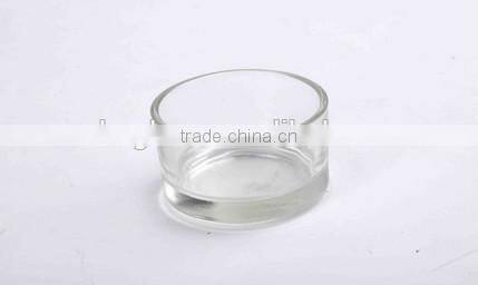 clear glass candle holder