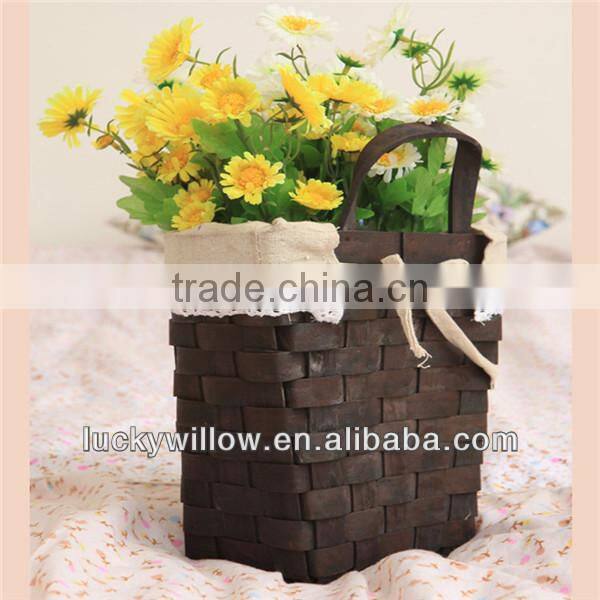wholesale antique wooden flowerpot