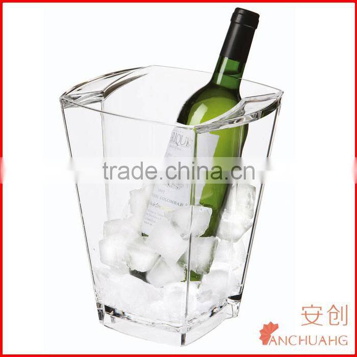 Bottle Wine Cooler square Acrylic Ice Bucket