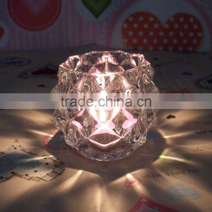 cheap grape shape crystal candle holder for home decoration