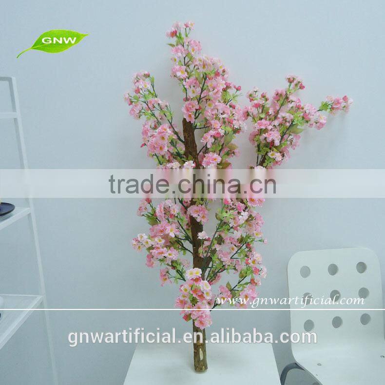 GNW BLS045 Artificial Cherry Tree Branches white flower plants for window decoration