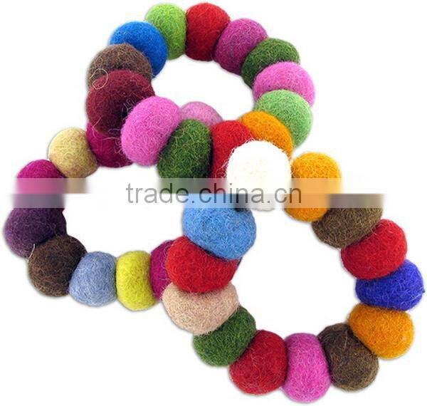 hot new products alibaba website china supplier promotional gift felt fabirc charm colorful european latest bracelet designs