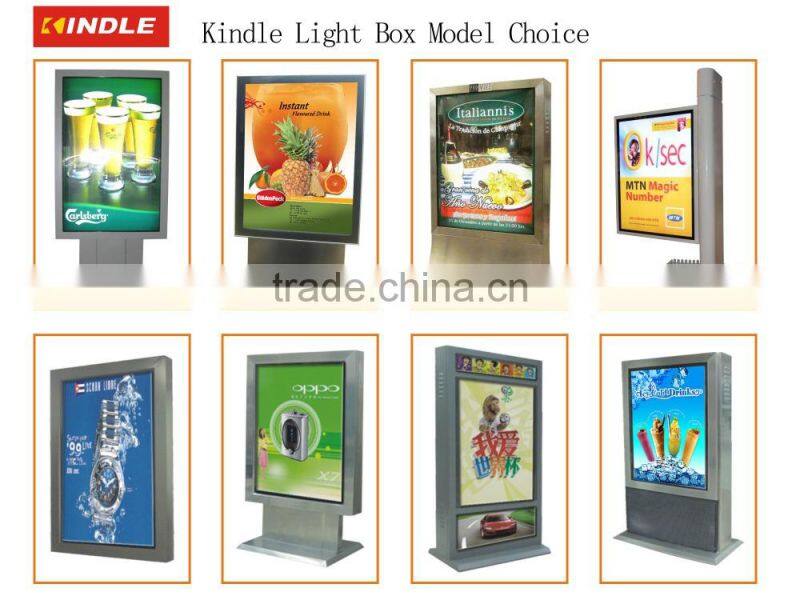 Outdoor Steel frame led advertising display stand