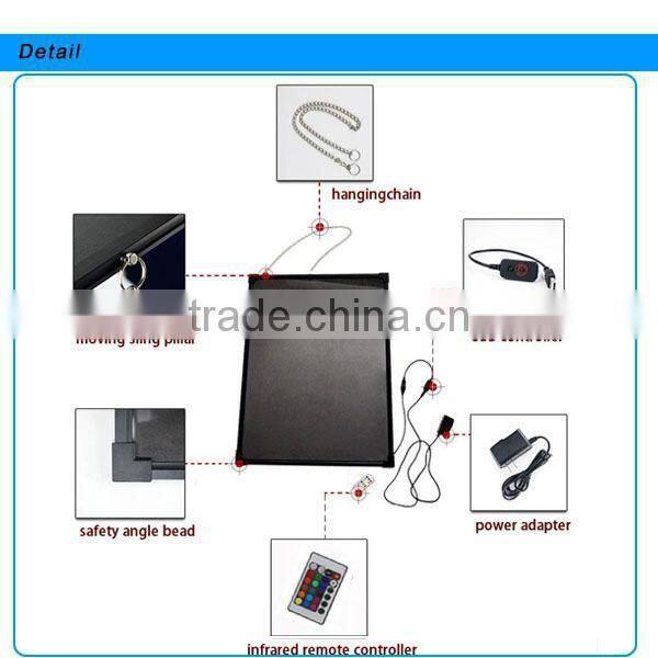 Kids LED Writing board/ wireless LED message board/ LED illuminated message board