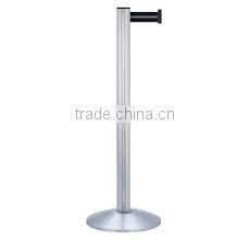 304 Brushed steel Retractable Queue Stanchion for Airport