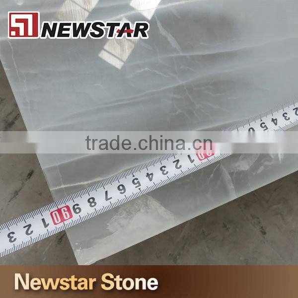 Glass golden vein white onyx backlit onyx panel