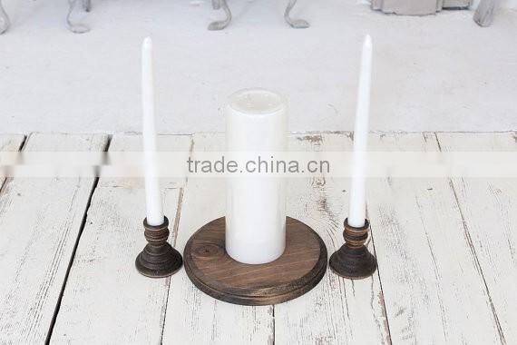Wedding Decor Rustic White Candle Holder