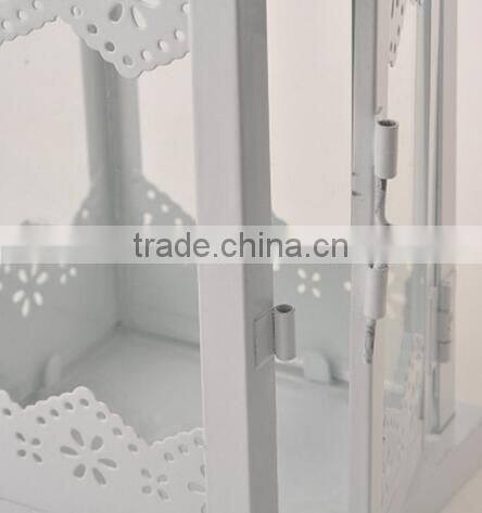 New 2017 White Vintage Style moroccan Lantern Candle Holders