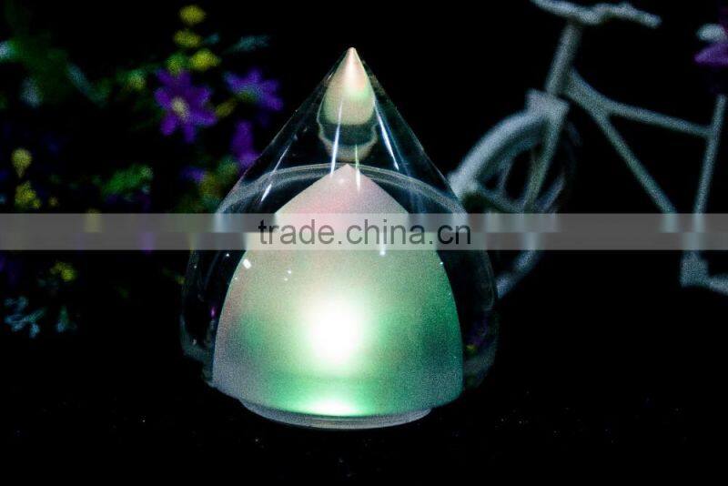 clear acrylic crystal bar LED RBG color changing table lamp