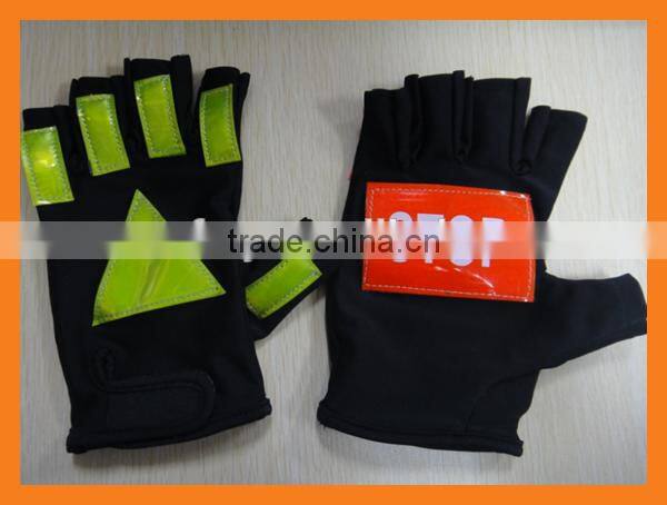 UPF50+ Lycra Sun Protective Reflective Traffic Gloves