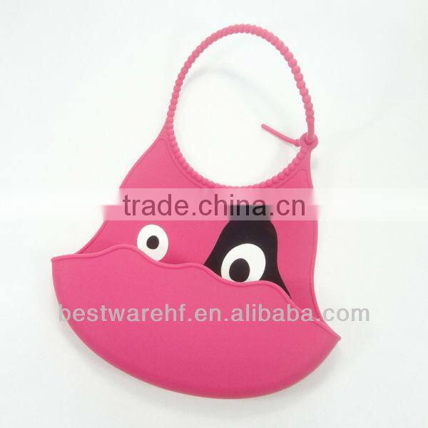 Cute silicone baby products.silicone rubber baby bibs manufature in shenzhen guangdong china